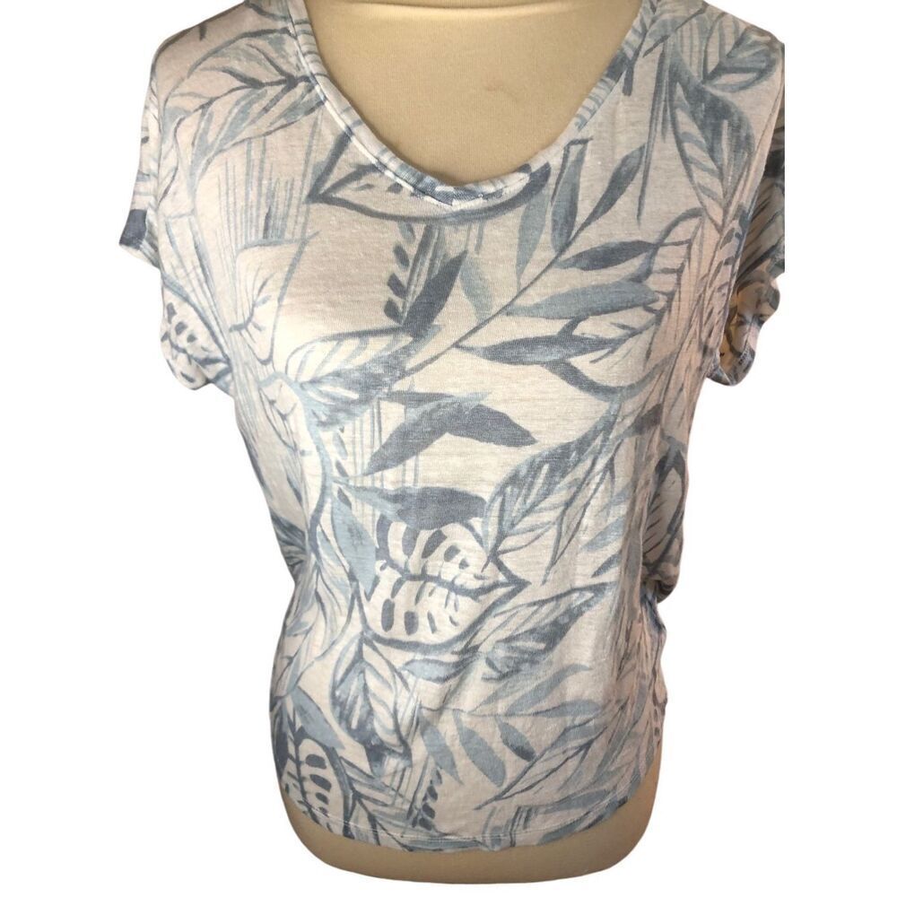 Palm Tree Pattern Tahari Palm Tree Print White An… - image 3